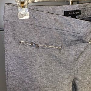 Ann Taylor Gray Work Pants- slip on and flare
